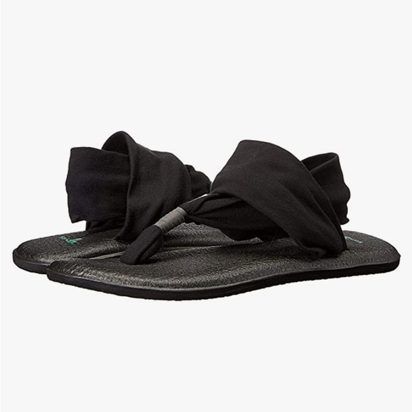 Sanuk Black Yoga Sling Size 9 - Picture 7 of 8